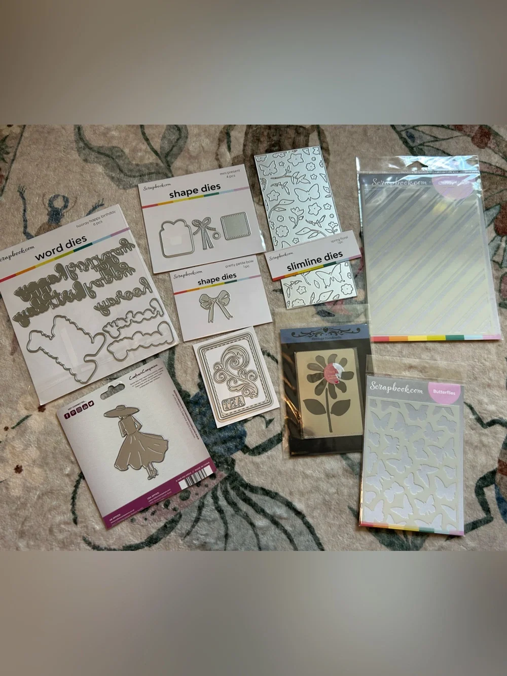 Scrapbook Dies and Stencils Lot
